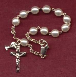 First Communion Pearl Rsry Bracelet